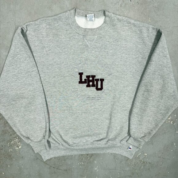 Vintage Russell Athletic Lock Haven University Crewneck Sweatshirt USA Made XL - Picture 2 of 8